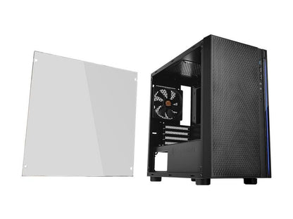 Thermaltake Versa H18 Tempered Glass Black SPCC Micro ATX Gaming Computer Case CA-1J4-00S1WN-01